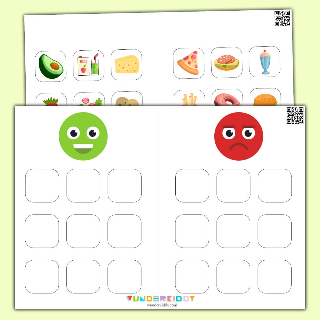 Printable Healthy And Unhealthy Food Worksheet PDF For Kids Printable Healthy And Unhealthy Food Worksheet PDF For Kids