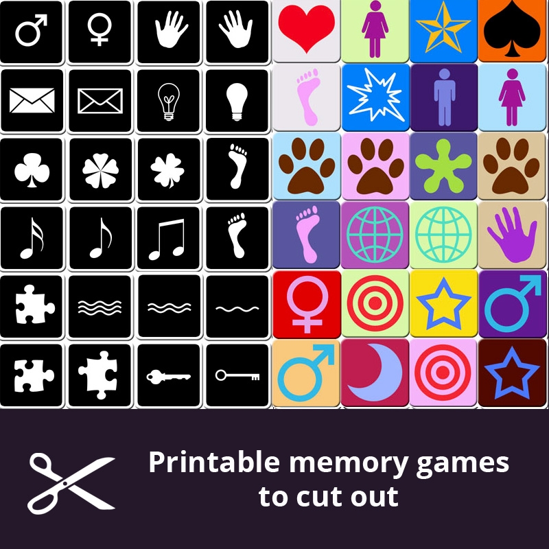 Printable Matching Games For Adults Cut Out The Cards Memozor Printable Matching Games For Adults Cut Out The Cards Memozor