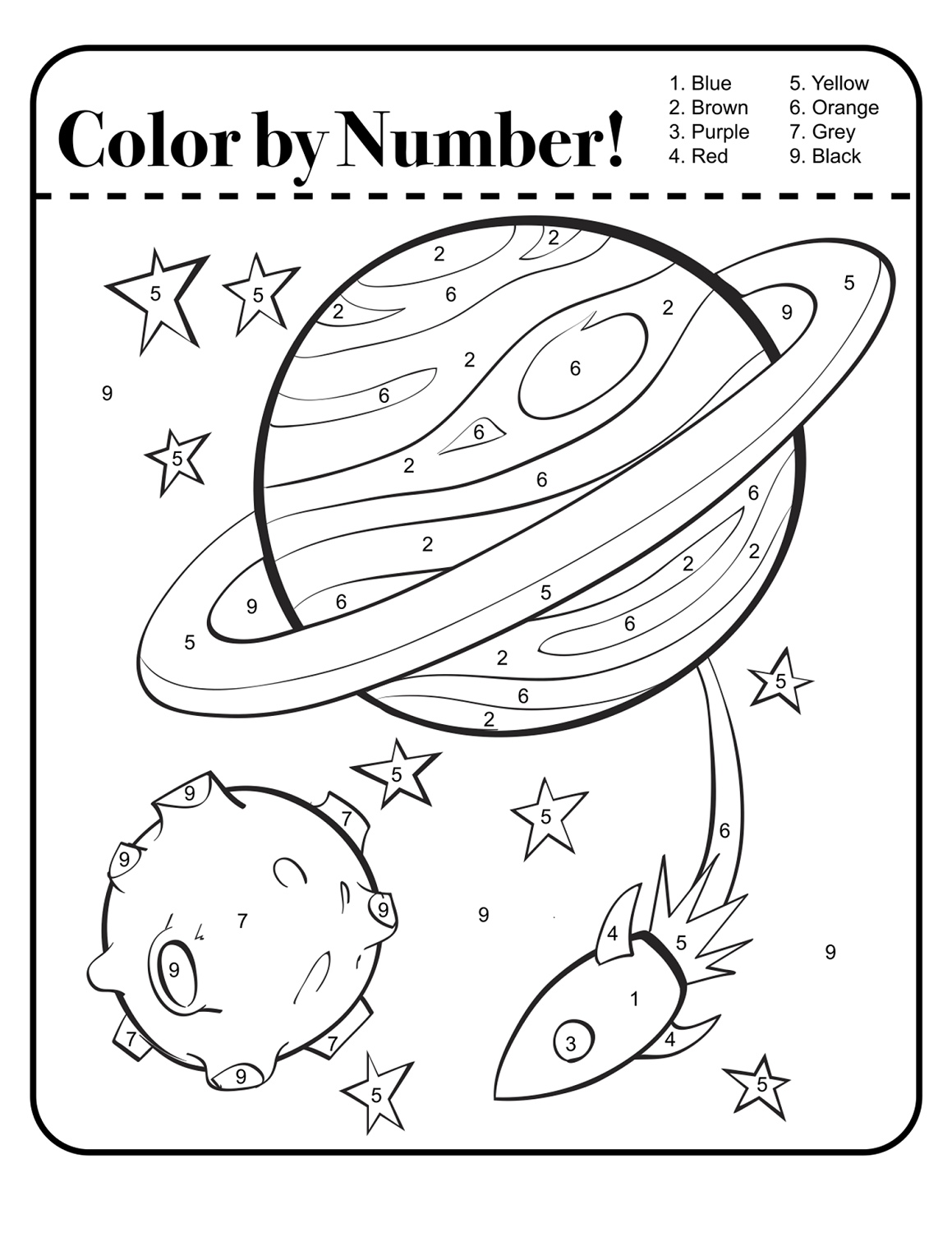 Free Printable Space Worksheets