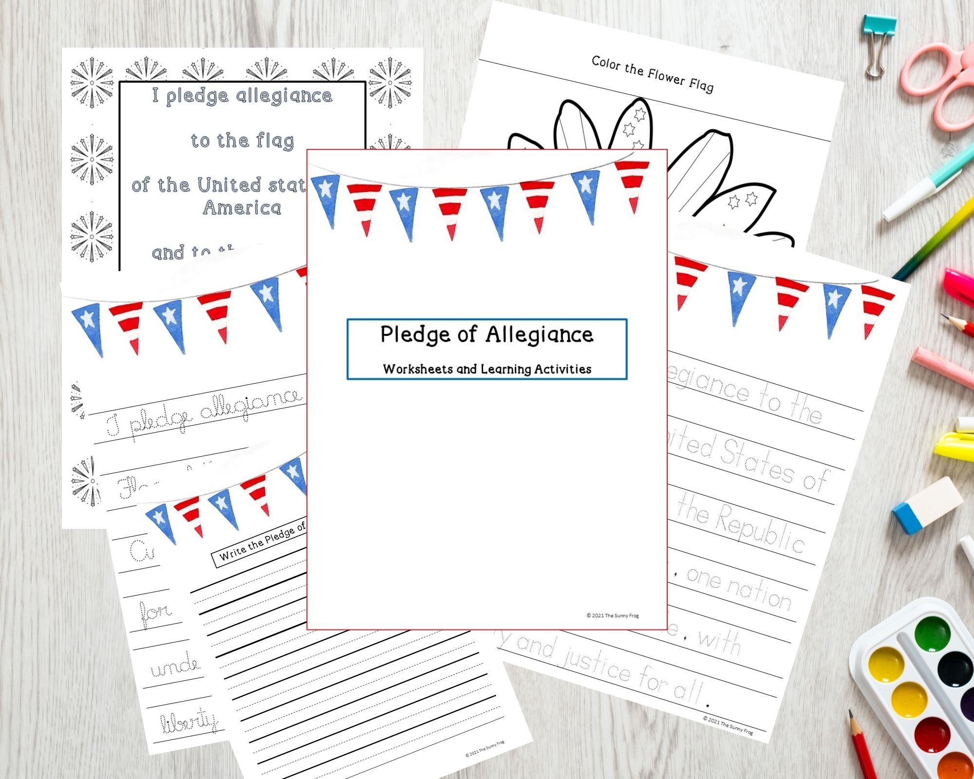 Printable Pledge Of Allegiance Activities And Worksheets Classful