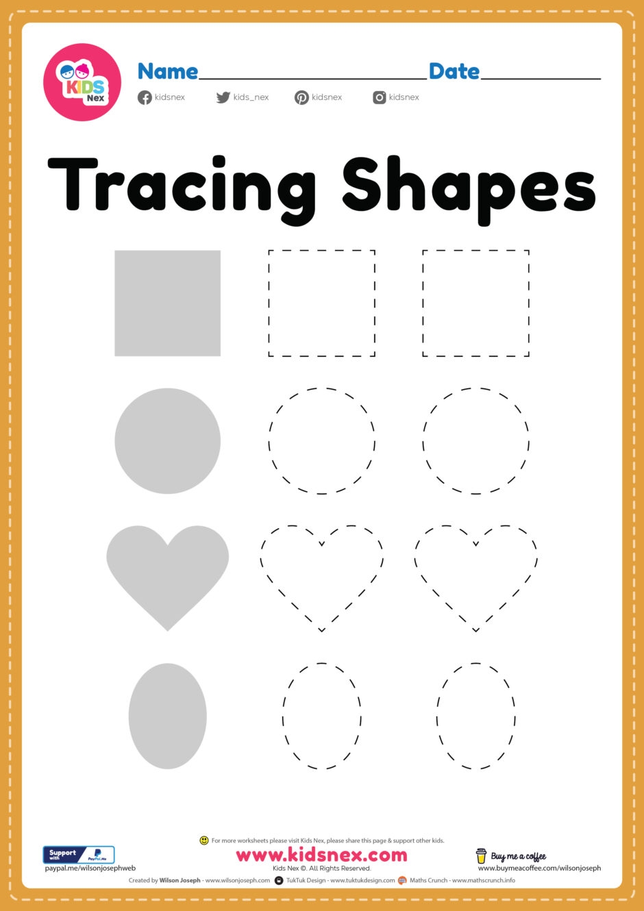 Printable Shapes Worksheet For Preschool Free Printable