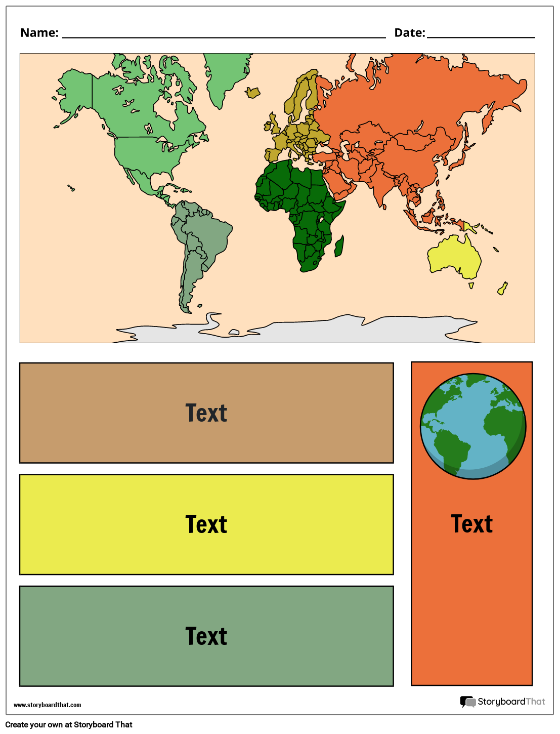 Free Printable World Geography Worksheets