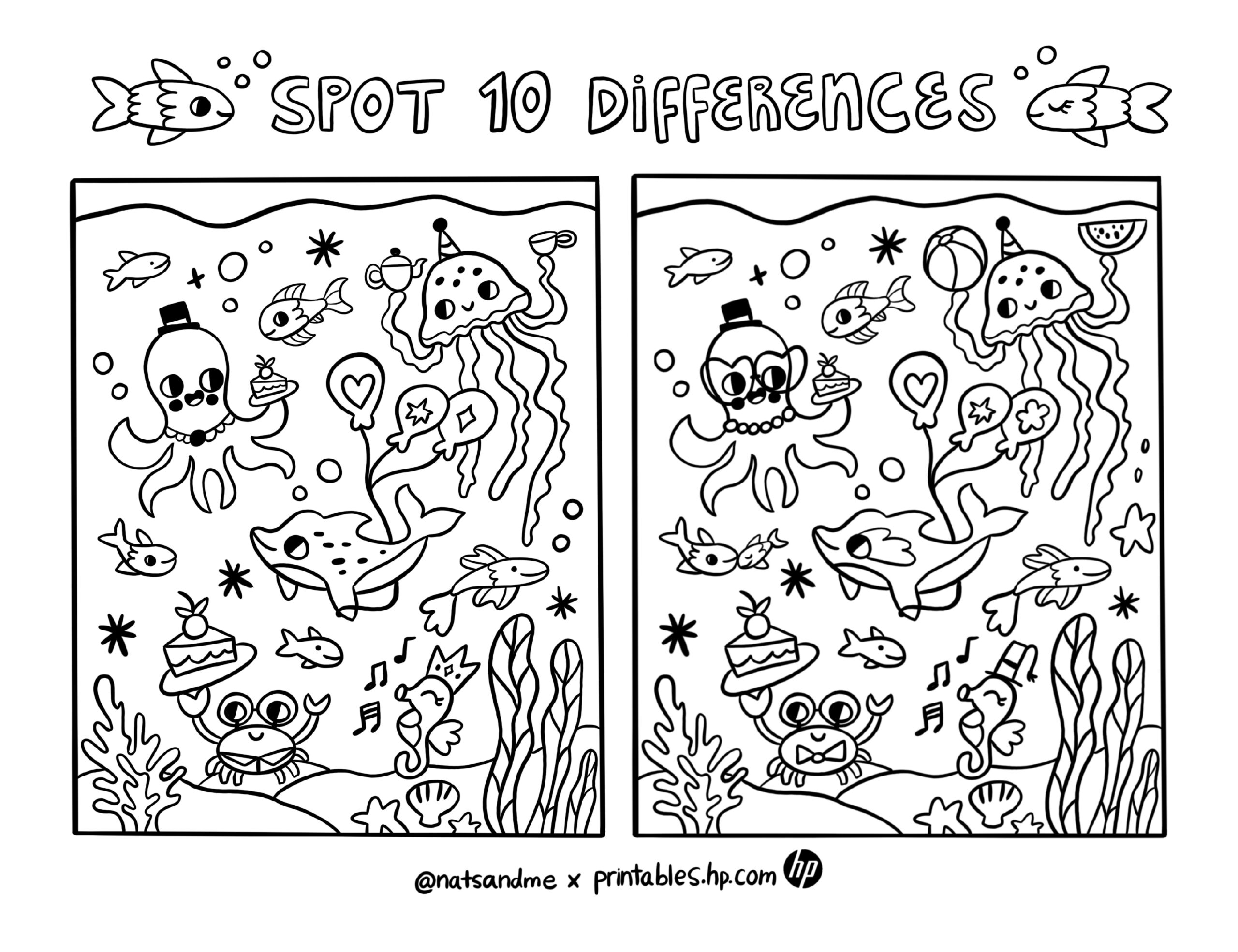 Free Printable Spot The Difference Worksheets