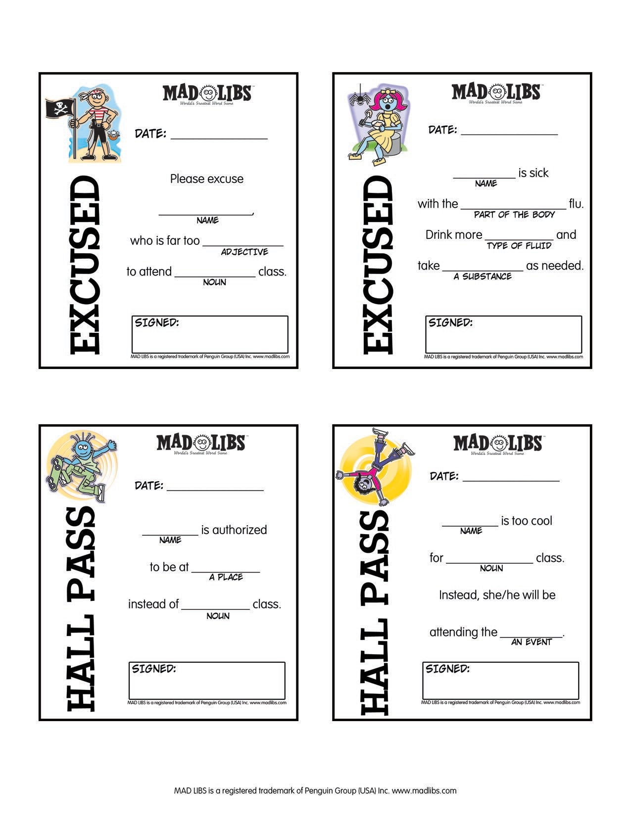 Printables Mad Libs Worksheets Library