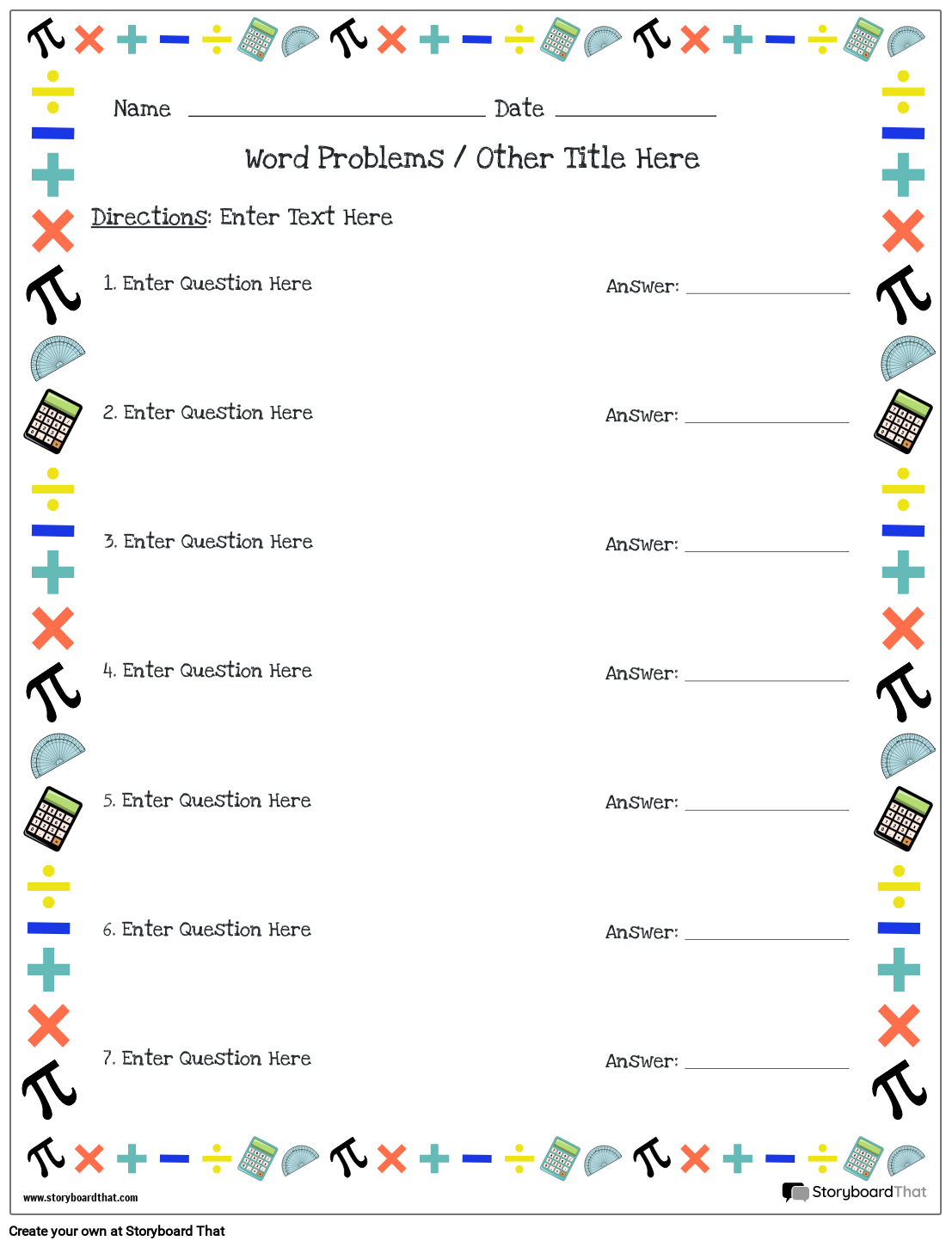 Problem Solving Worksheets Free Printable Templates
