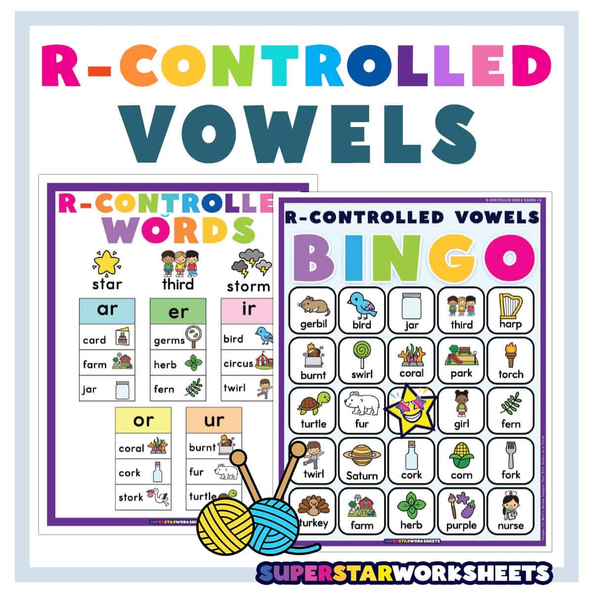 Free Printable Bossy R Worksheets