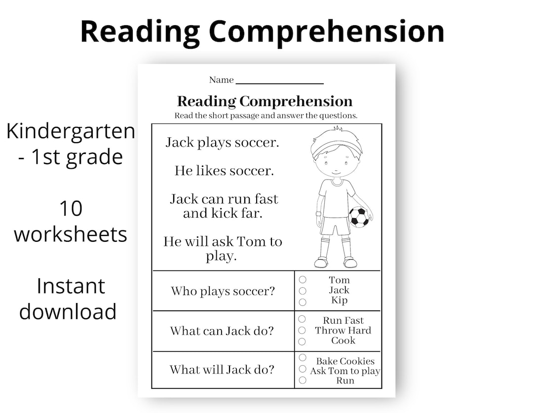 Free Printable Reading Worksheets For Kindergarten