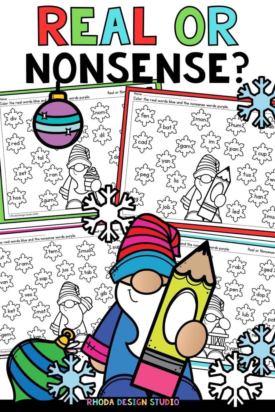 Free Printable Nonsense Words Worksheets