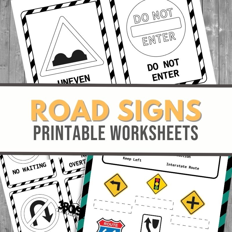 Road Signs Activity Set 3 Boys And A Dog