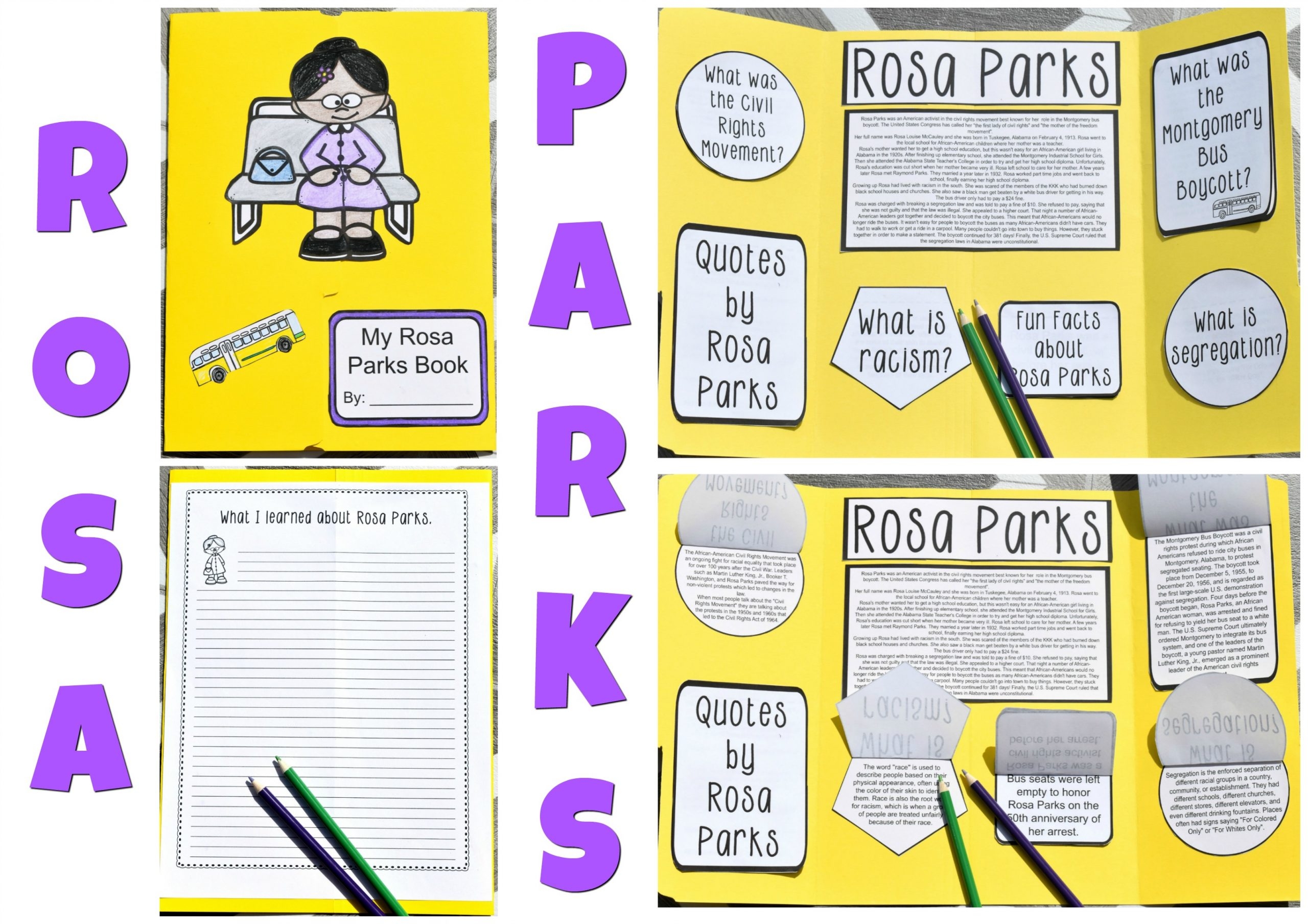 Rosa Parks Free Printable Worksheets