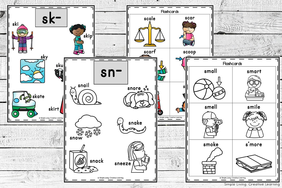 Free Printable S Blend Worksheets