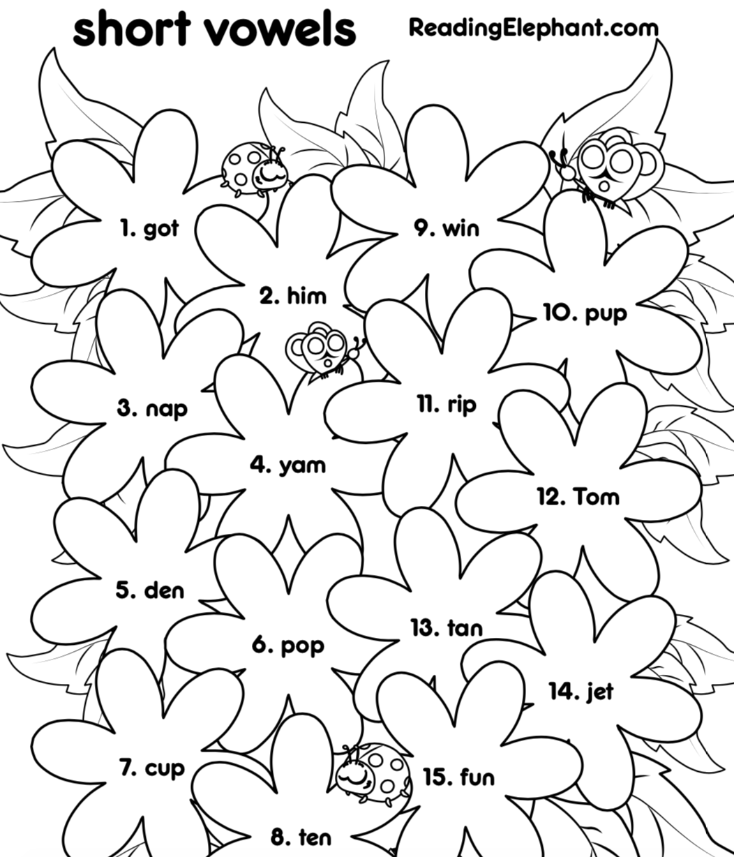 Free Printable Vowel Worksheets For Kindergarten