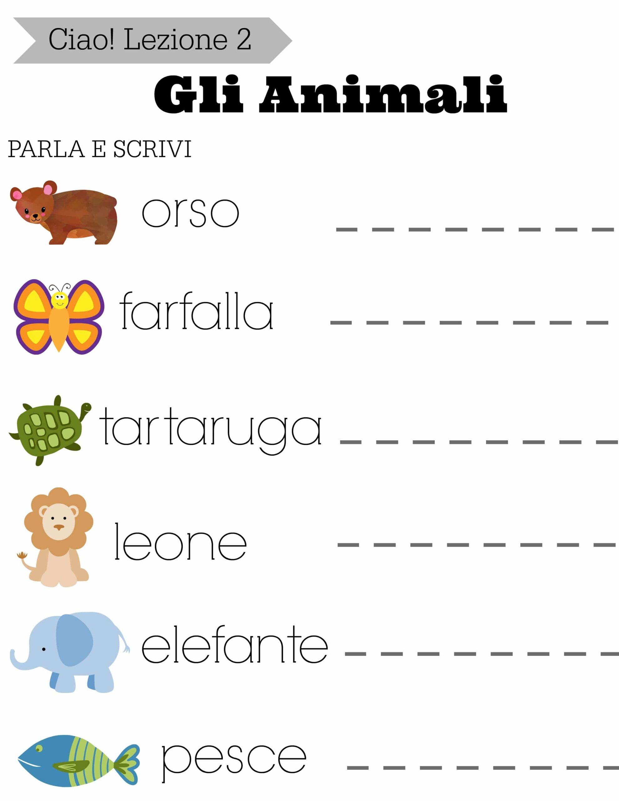 Simple Italian Lessons For Kids Lezione 2 The Chirping Moms