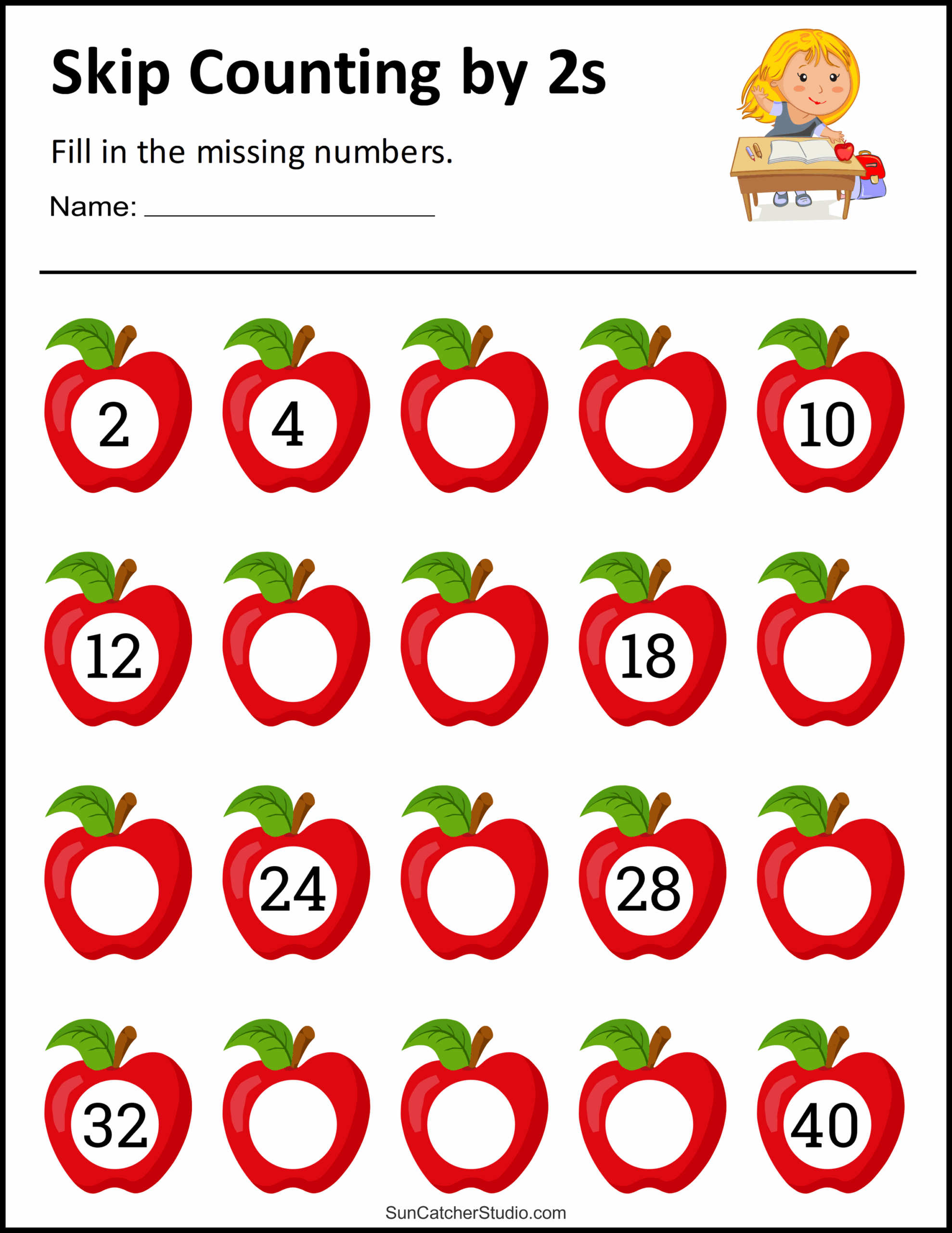 Free Printable Counting Worksheets For Kindergarten