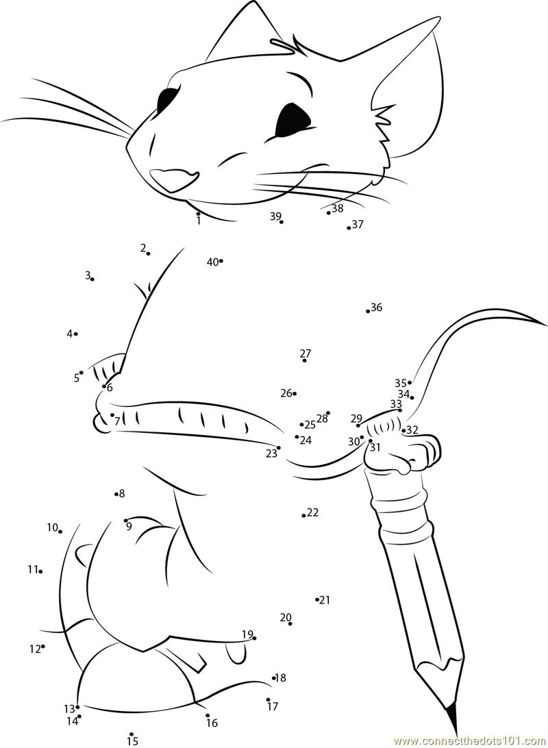 Smart Stuart Little Dot To Dot Printable Worksheet Connect The Dots