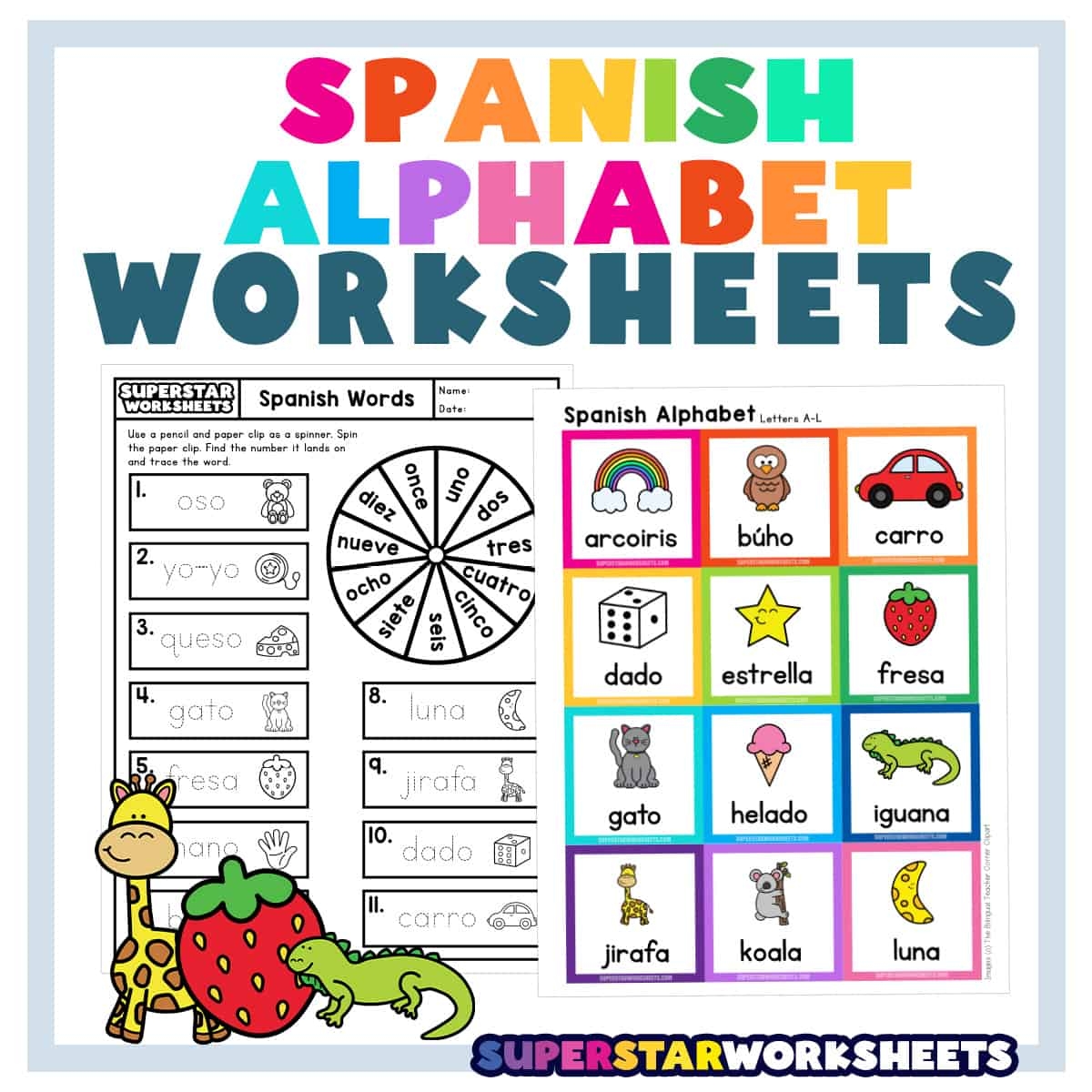 Free Printable Spanish Worksheets For Elementary
