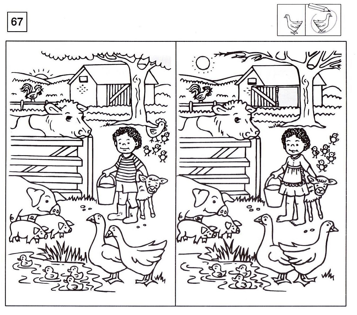 Spot The Difference Worksheets Activity Shelter