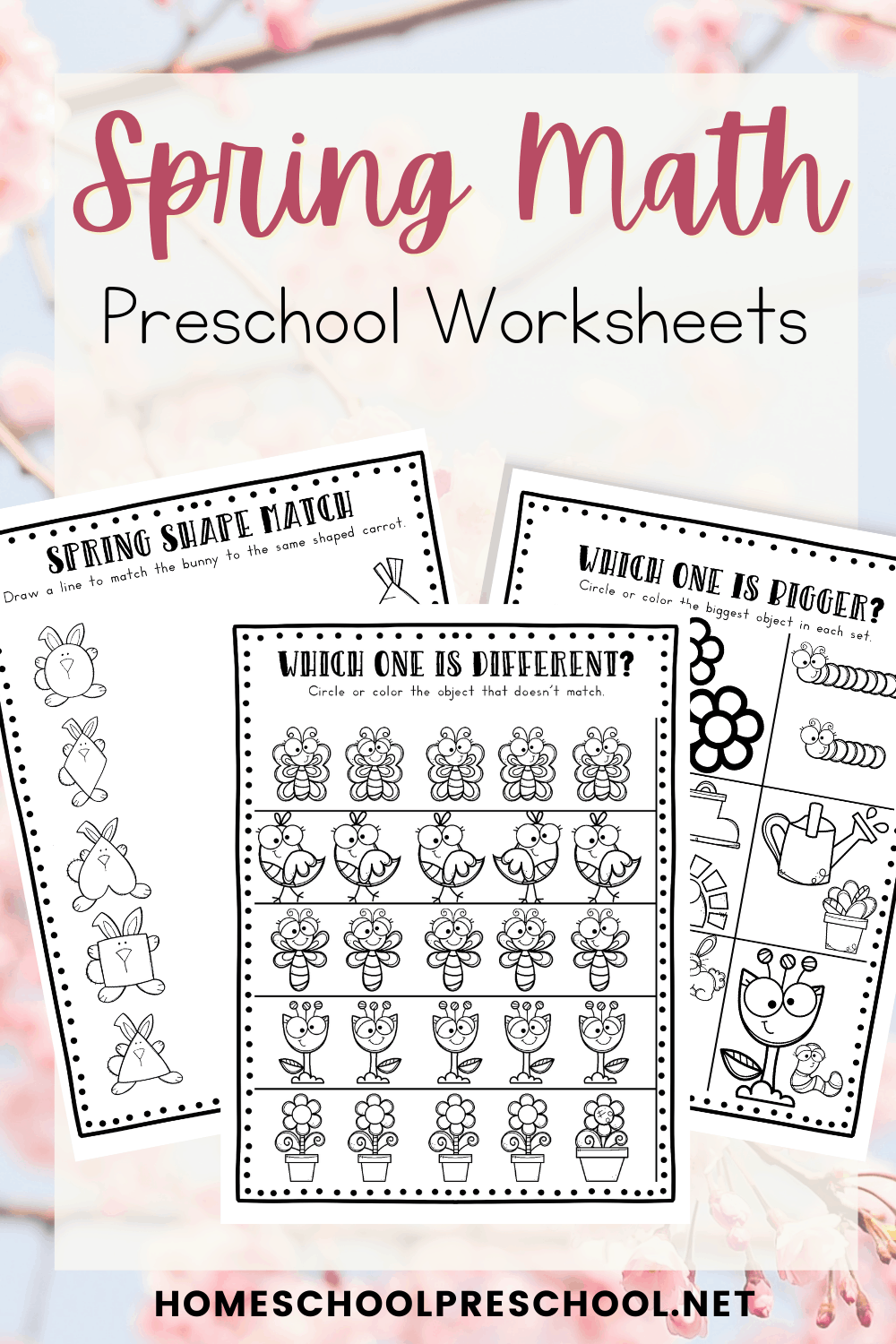 Free Printable Spring Math Worksheets