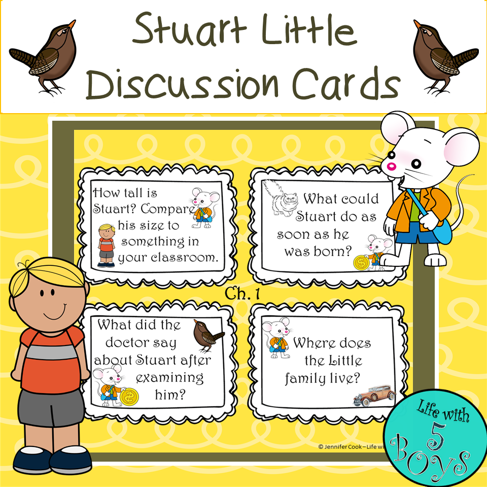 Stuart Little Activity Discussion Cards For Each Chapter Made By 