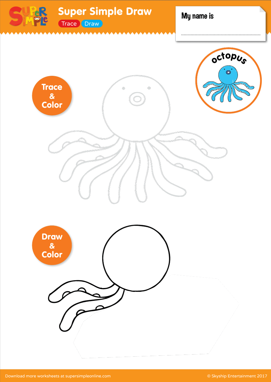 Super Simple Draw Octopus Super Simple