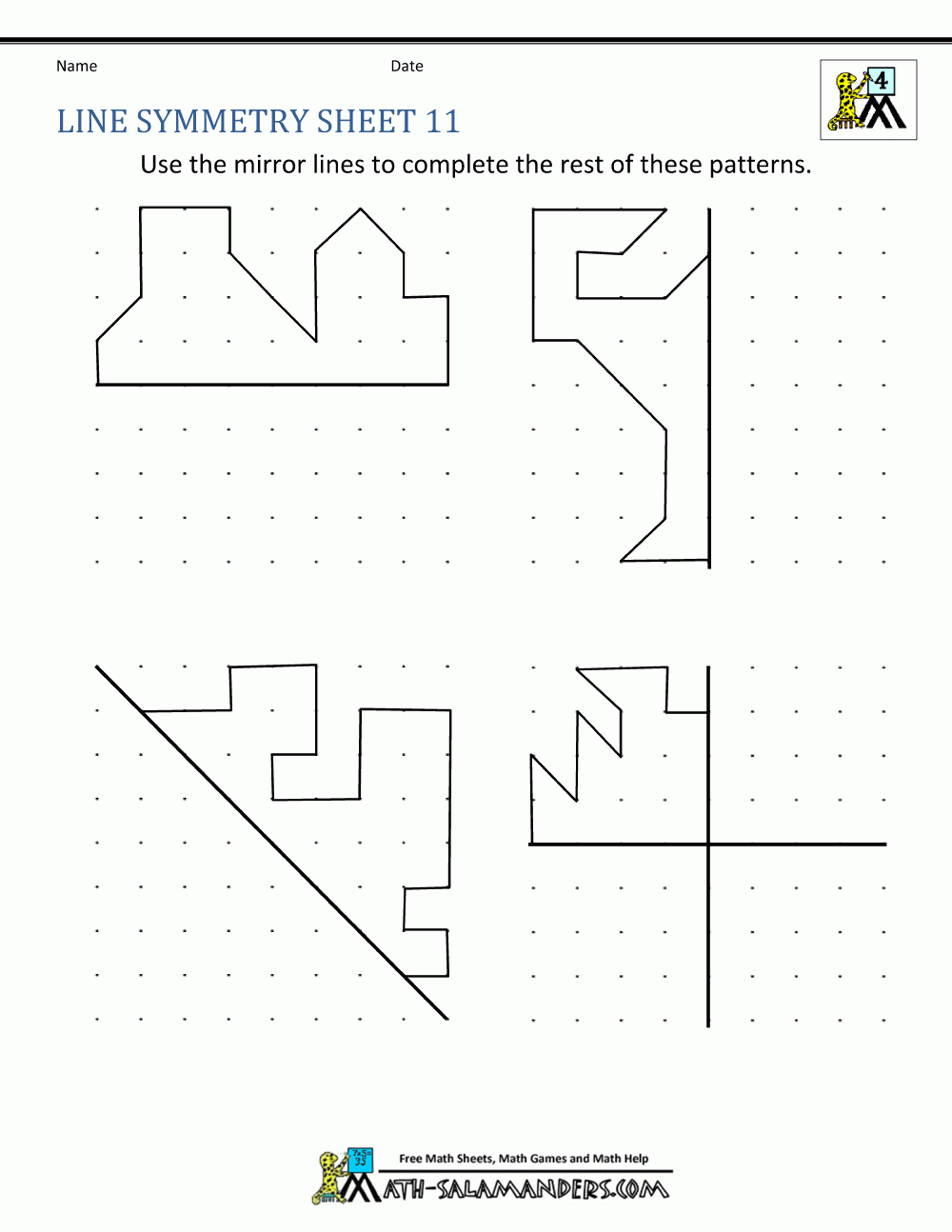 Symmetry Worksheets Worksheets Library