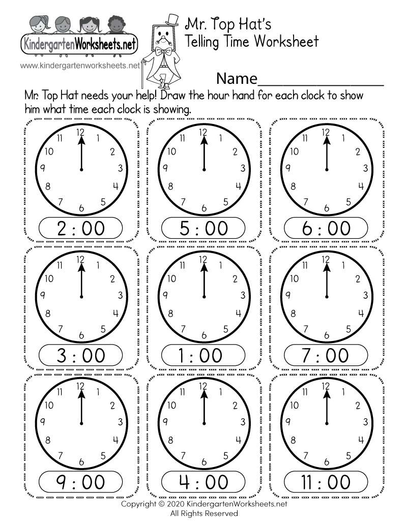 Telling The Time Free Printable Worksheets Telling The Time Free Printable Worksheets