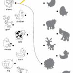 The Animals On The Farm Worksheet Color U0026 Match Super Simple