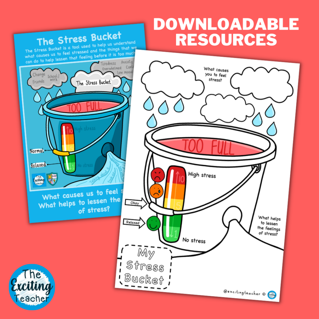 The Stress Bucket Managing Stress Exciting Teacher Member s Club