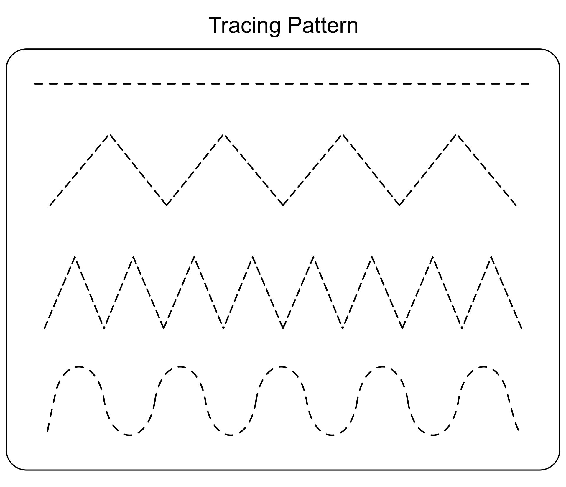 Free Tracing Lines Worksheets Printable Pdf