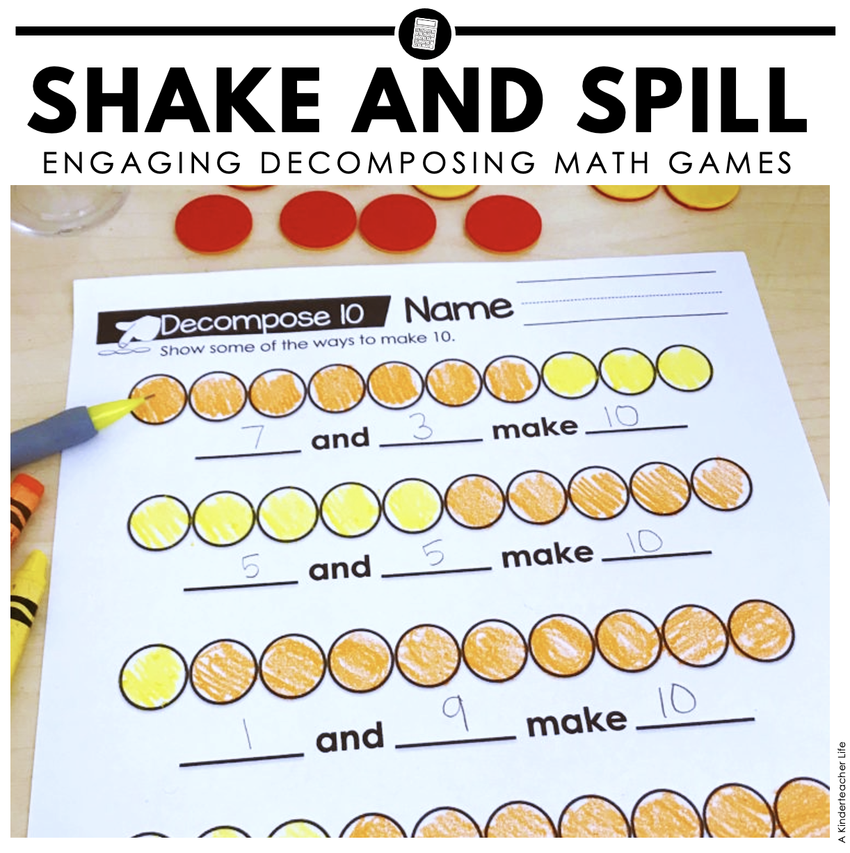 Two Activities To Teach Decomposing A Kinderteacher Life