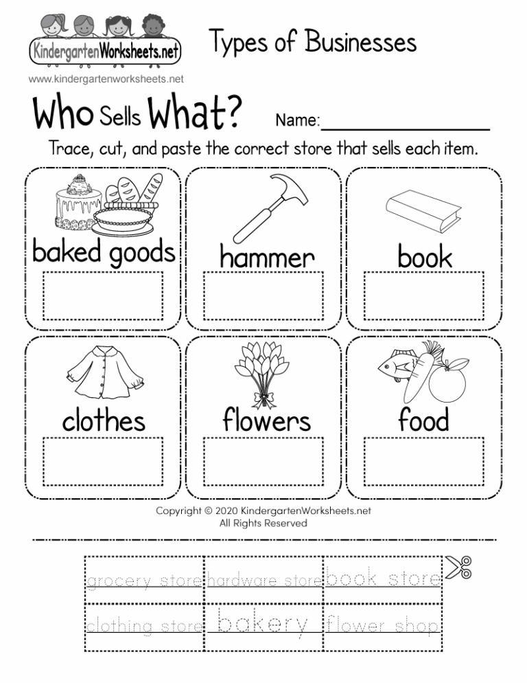 Types Of Businesses Worksheet Free Printable Digital U0026 PDF