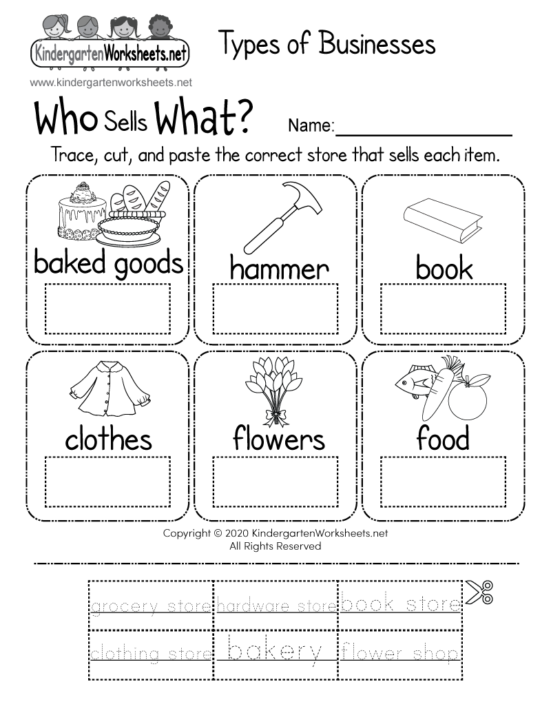 Types Of Businesses Worksheet Free Printable Digital U0026 PDF