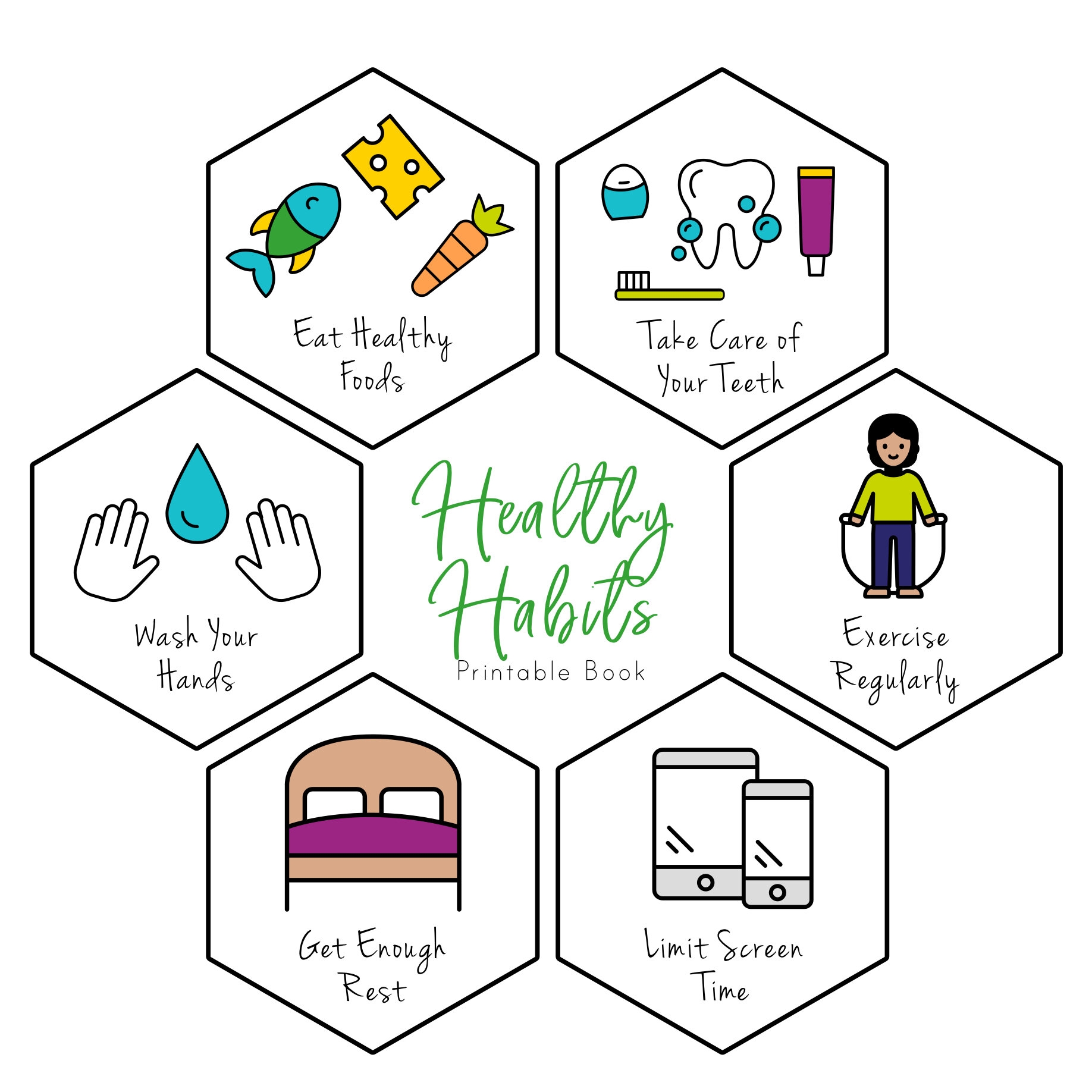 Free Printable Worksheets On Healthy Habits