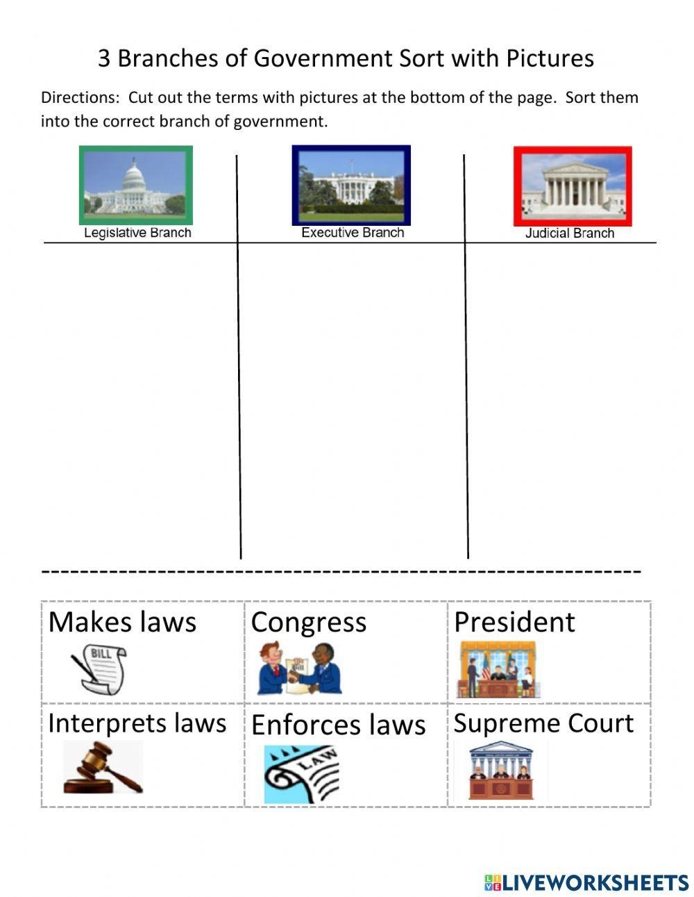 US Government Worksheets Free Printable Civics And Government 
