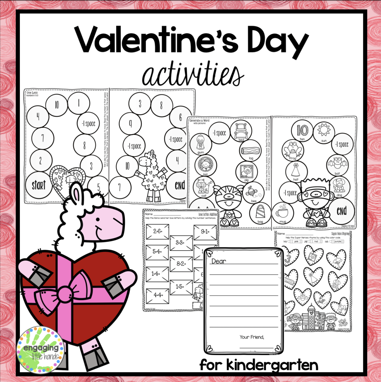 Valentine s Day Printable Activities For Kindergarten Made By  Valentine s Day Printable Activities For Kindergarten Made By