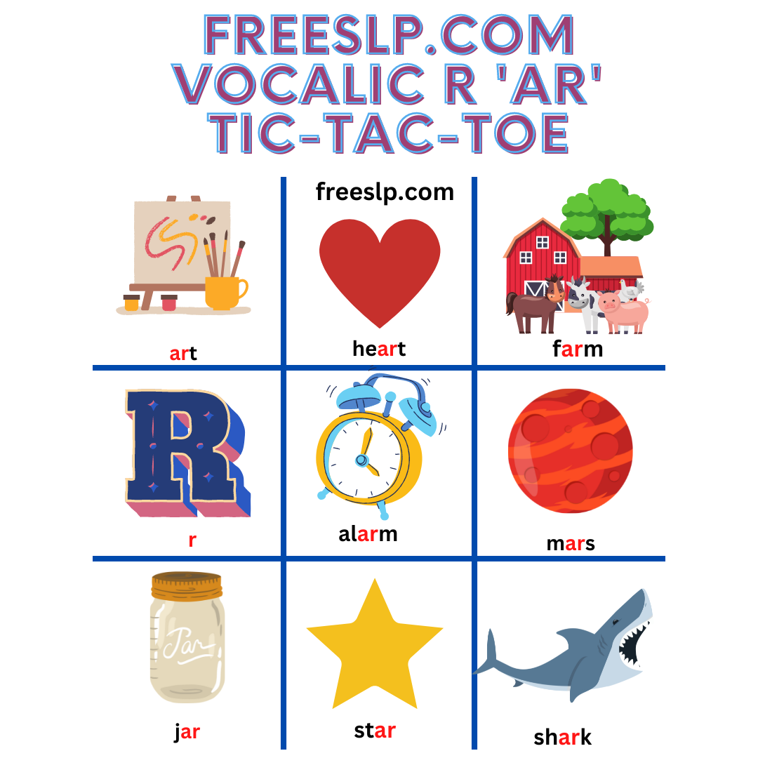 Free Printable Vocalic R Worksheets