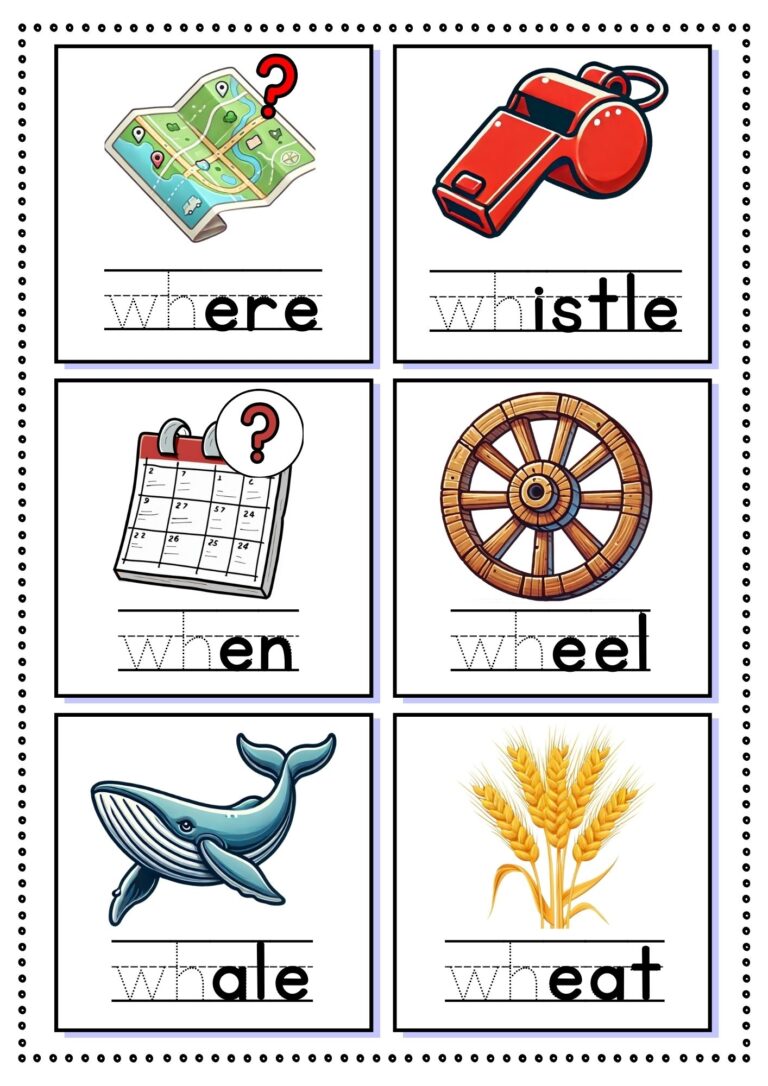 Wh Words Worksheets Free PDF Printables Teach Prints
