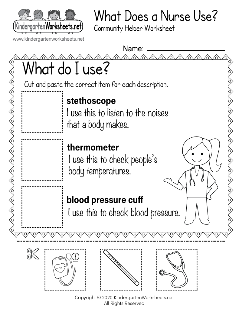 What Does A Nurse Use Worksheet Free Printable Digital U0026 PDF