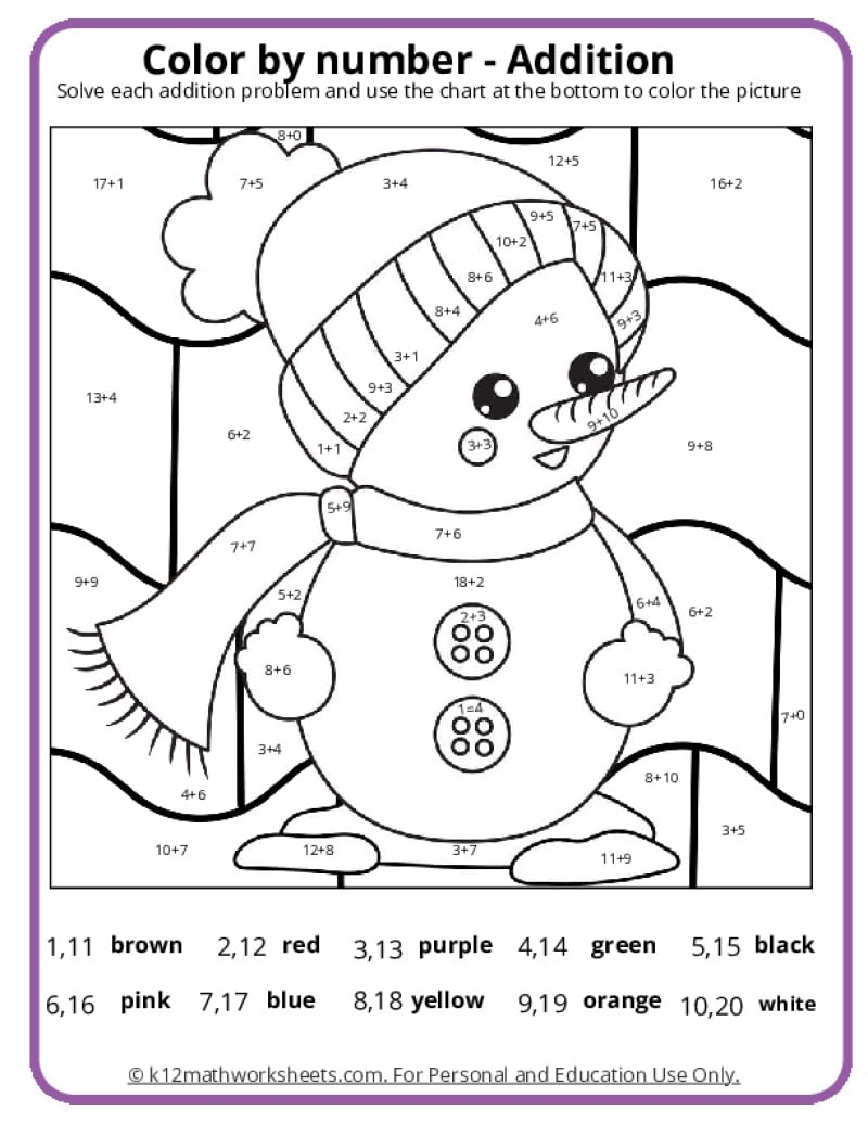 K12 Free Printable Worksheets