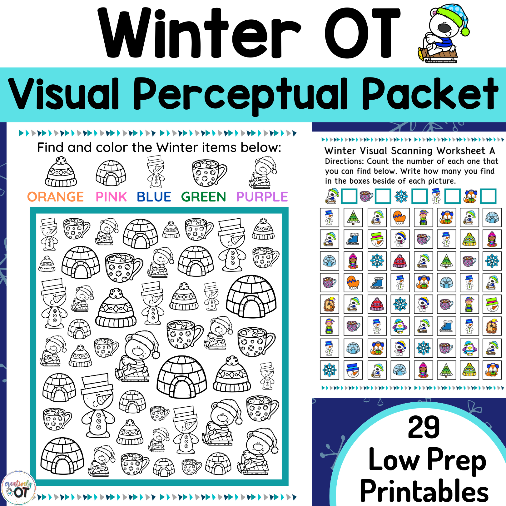 Free Printable Visual Scanning Worksheets