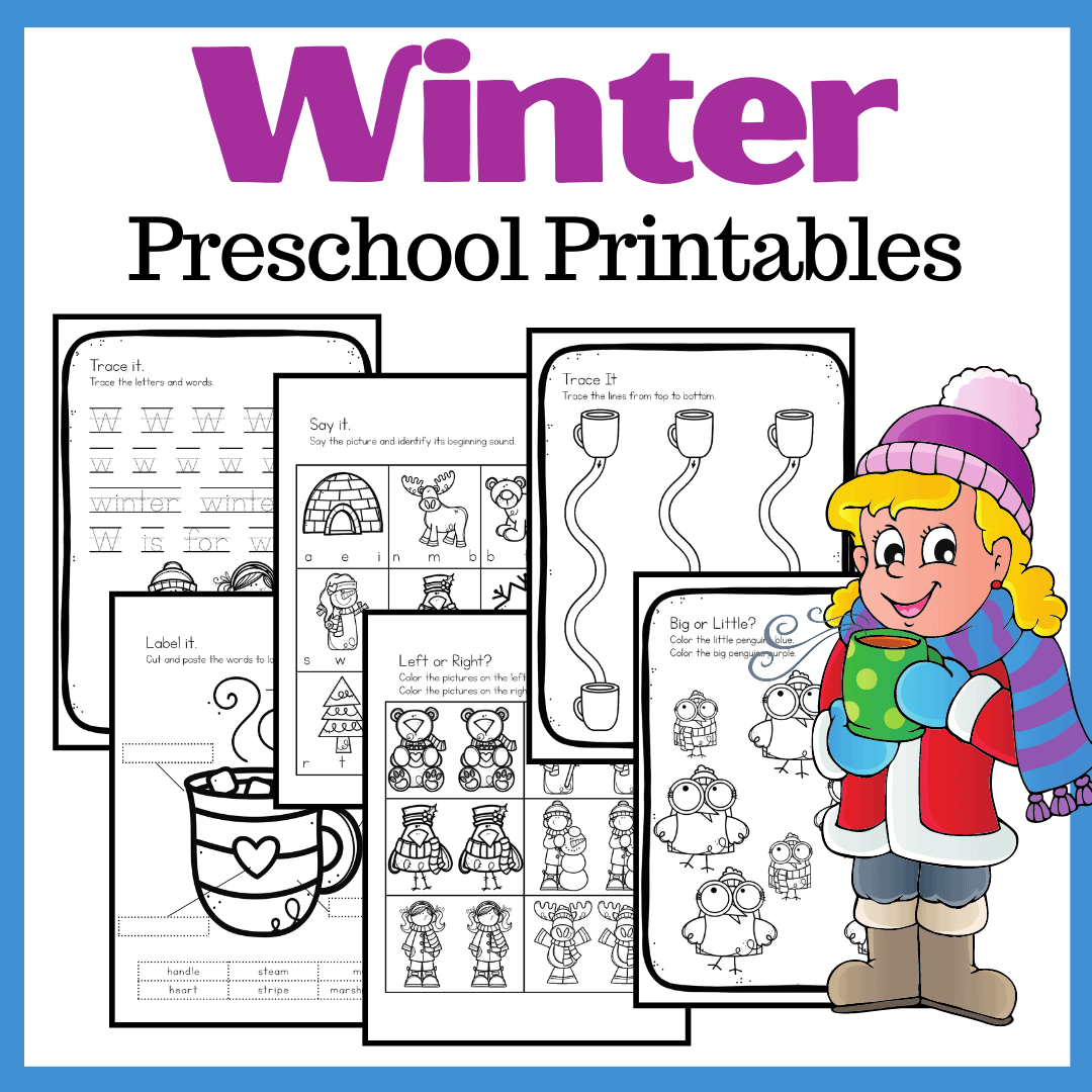 Free Printable Winter Worksheets Preschool