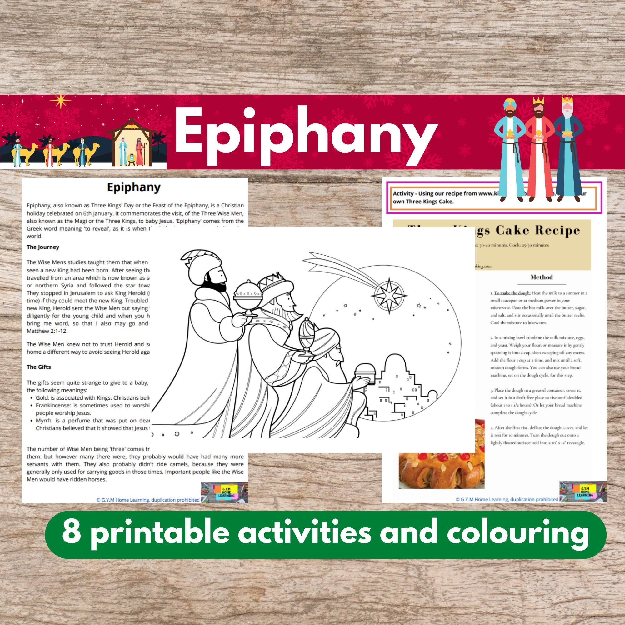 Wise Men And Epiphany Activities Christian January 6th Celebration 