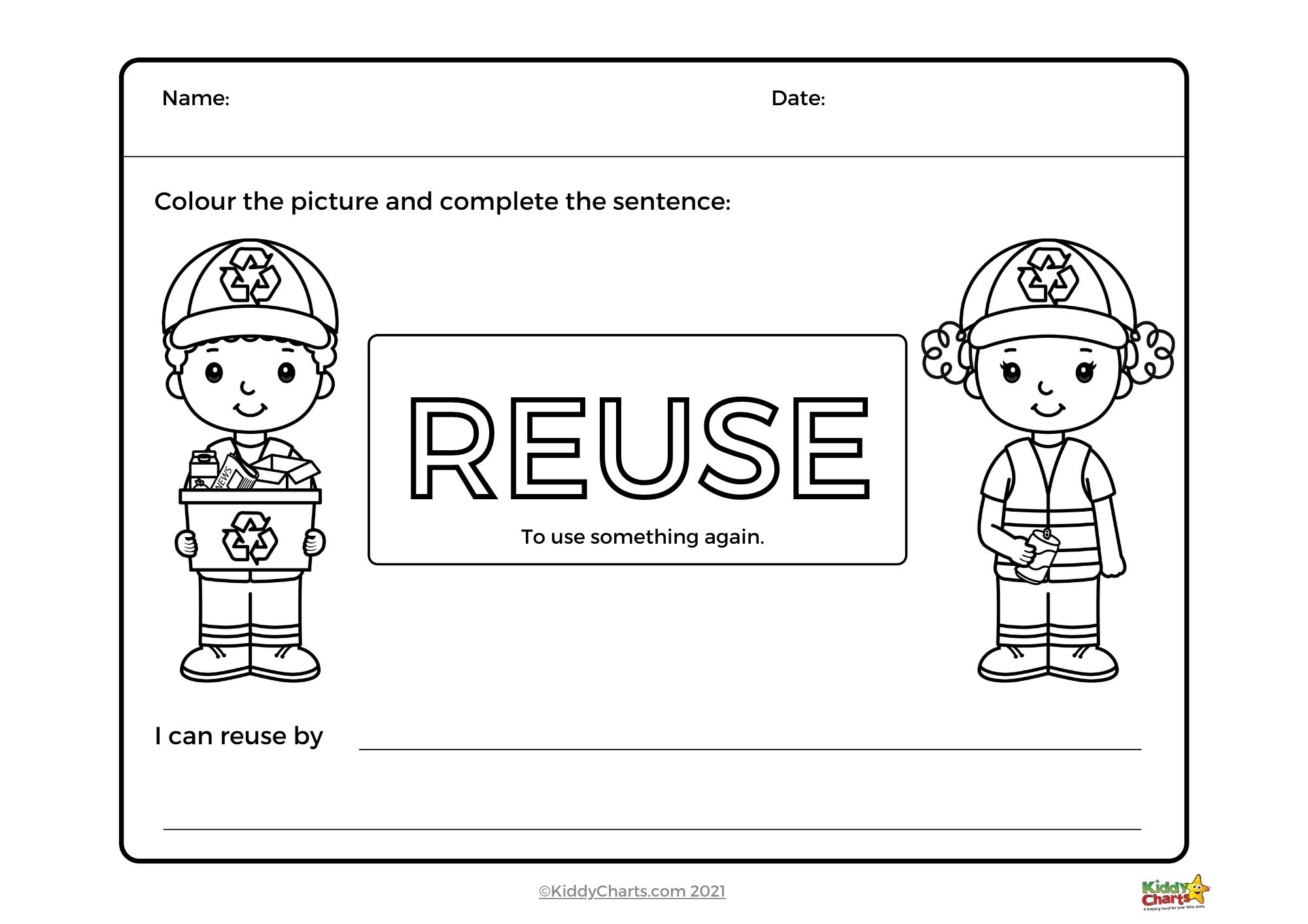 Free Printable Recycling Worksheets