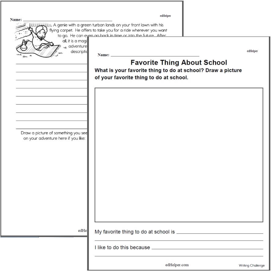 Writing Worksheets For Creative Kids Free PDF Printables 