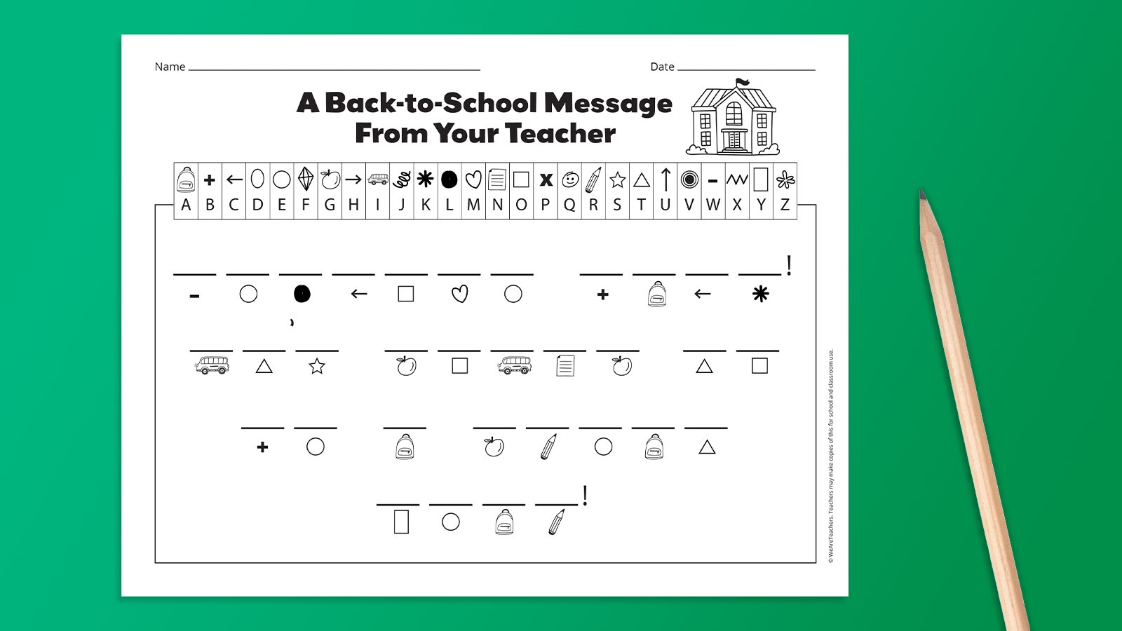 Free Printable Crack The Code Worksheets